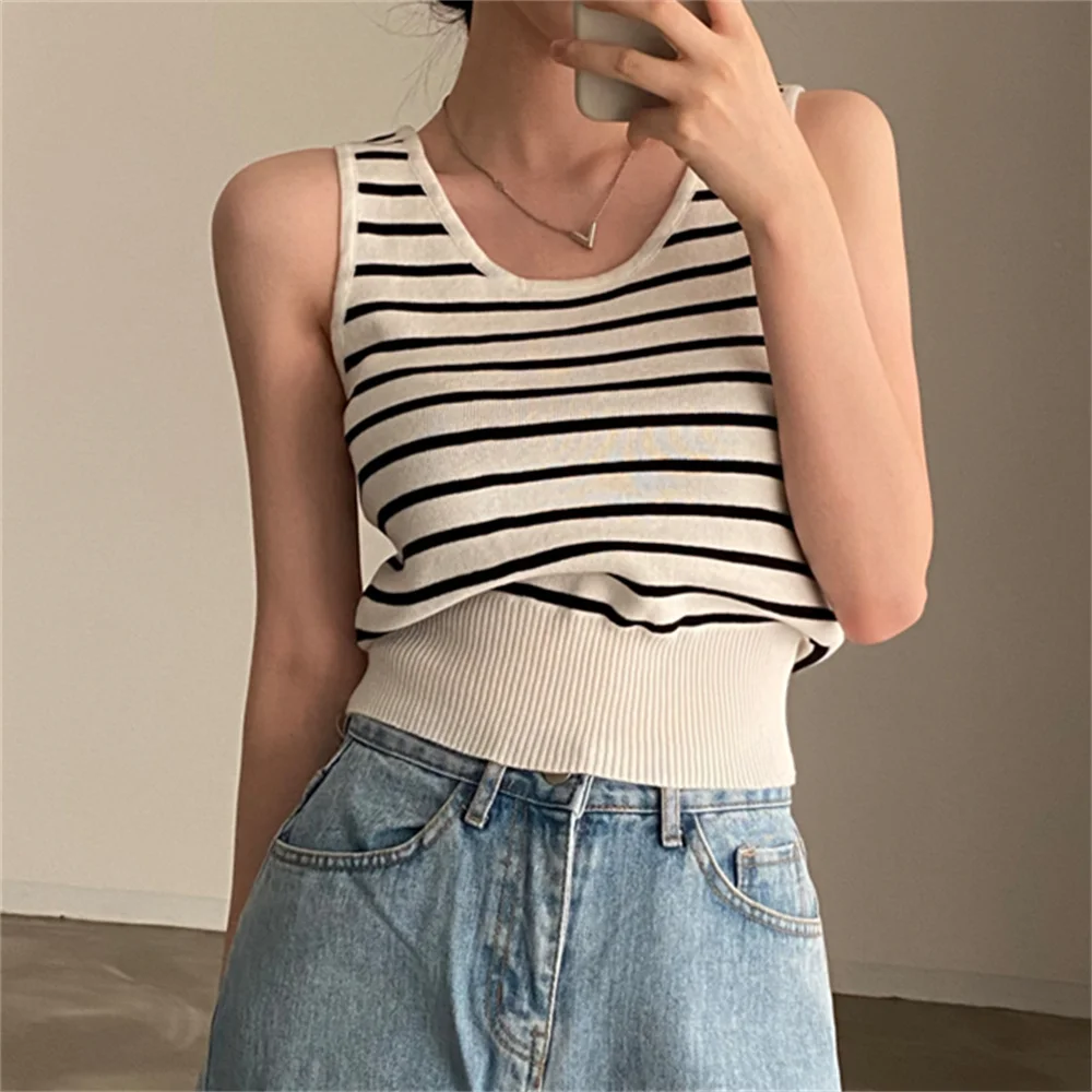 

PLAMTEE Chic All Match Camis Women Knitted Summer High Quality 2023 Slim New Gentle Outwear Fashion OL Mujer Casual Tank Tops