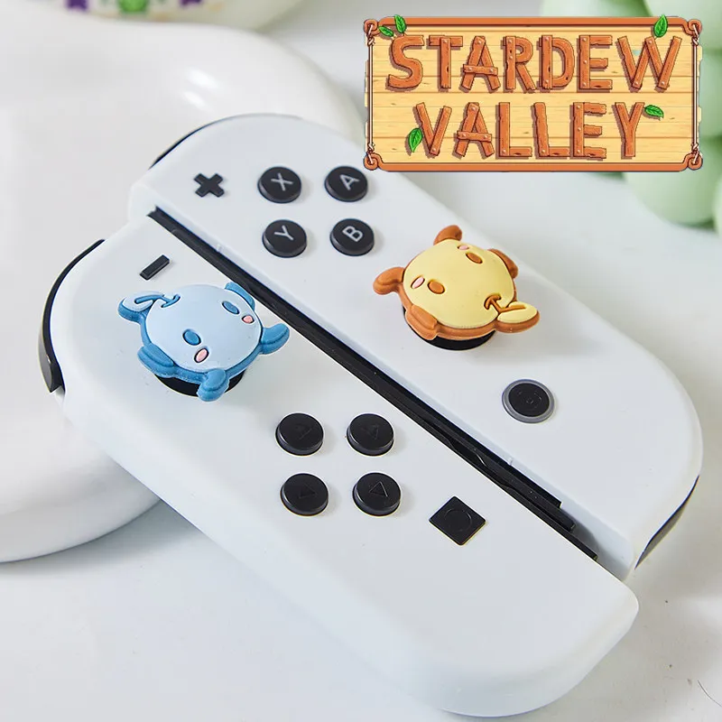Cute Stardew Valley Junimos Switcholed Joystick Cap Custom Ns Lite Silicone Button Cap Anime Game Peripheral Gift