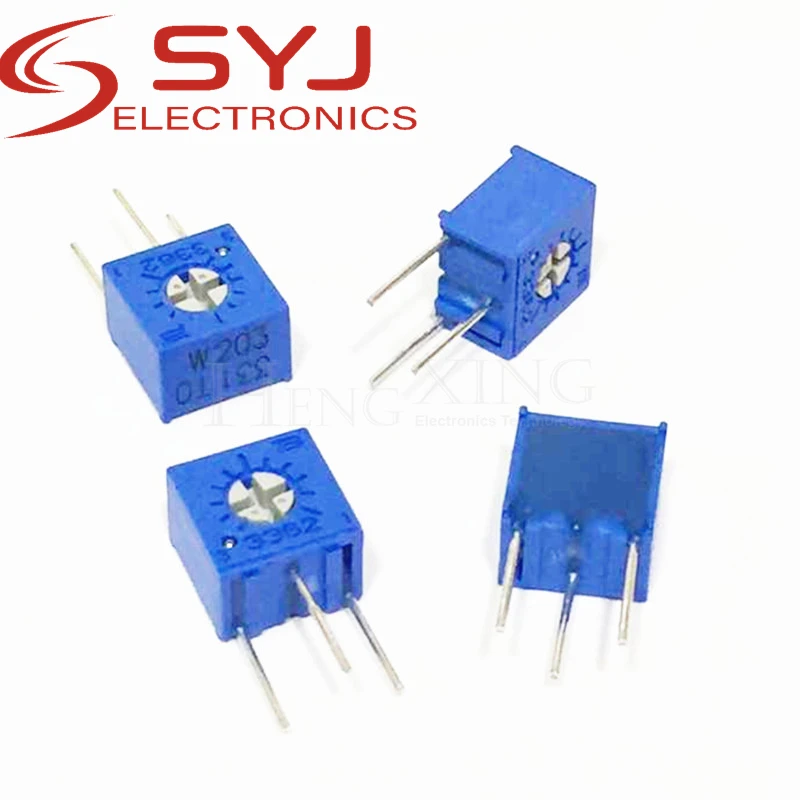 ضبط جانبي لمقياس الجهد ، دقة الانعطاف الواحد ، قمة مقاومة قابلة للتعديل ، 3362 بكسل-1-103lf ، 4.5 واط/ثانية ، 5