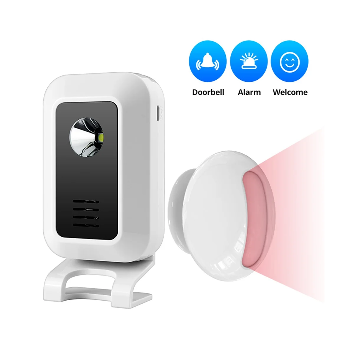 Factory Direct Sales Welcome to Sensor Shop Entry Wireless Infrared Split Sensor Doorbell M7+P827