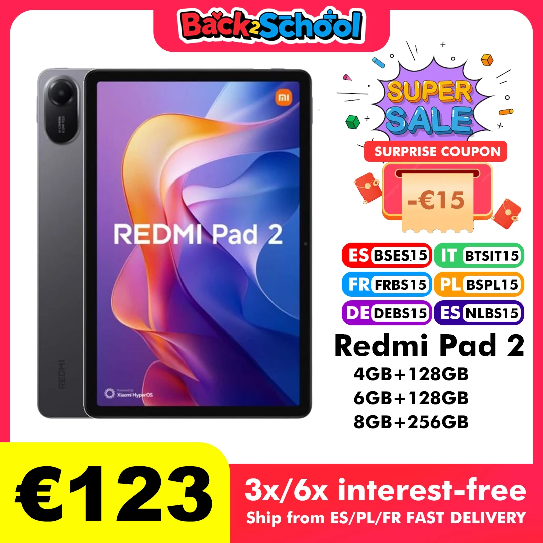 Immagine di SUPER sconto Xiaomi Redmi Pad 2! (-54%)