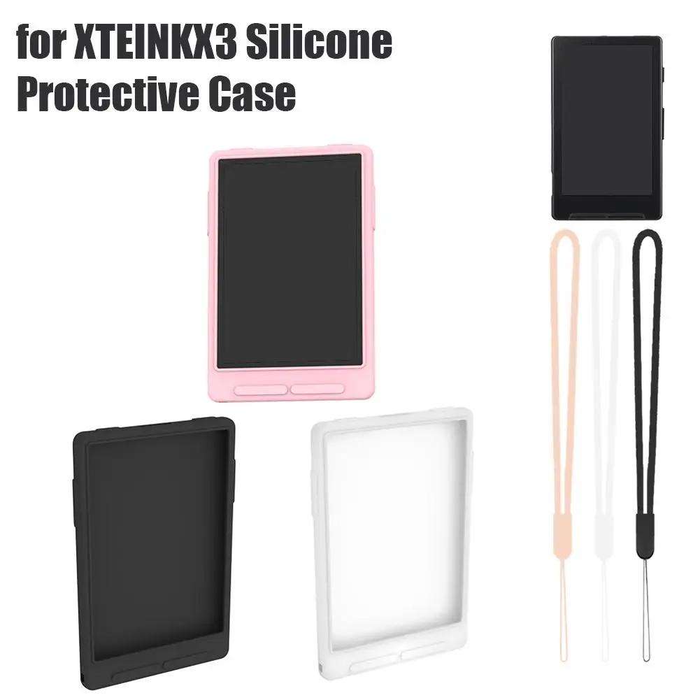 Silicone Cover for XTEINK X3 eBook Reader Case, Soft Flexible Slim Anti Scratch Full Protective Cover with Lanyard for XTEINK X3