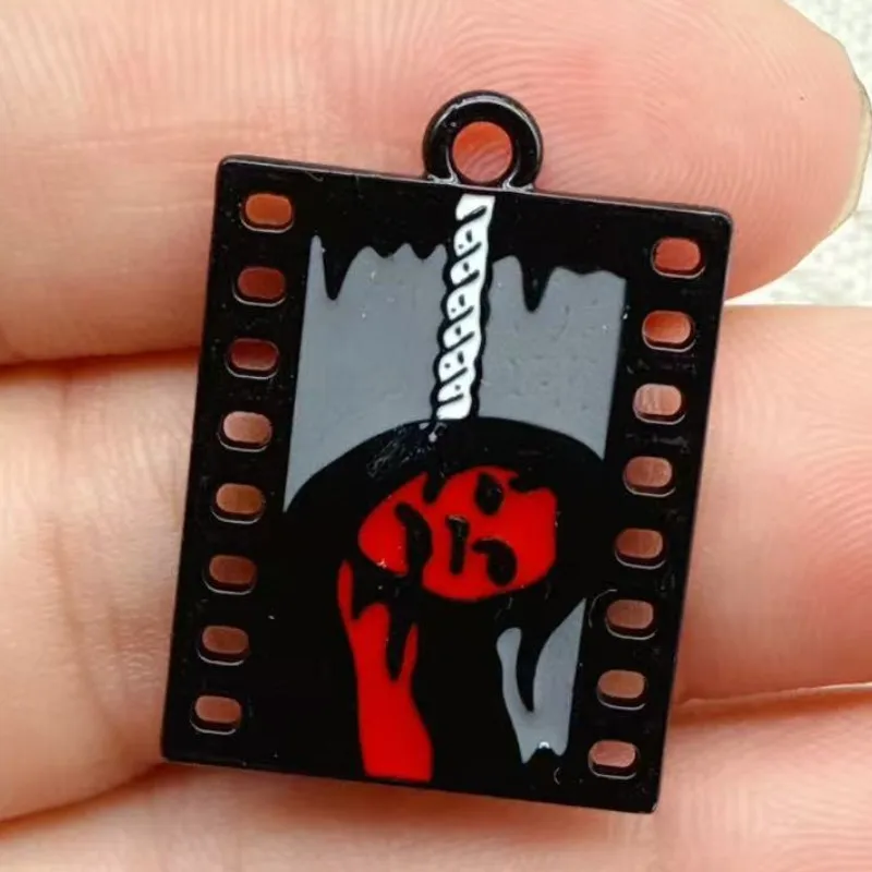 10pcs Style Halloween Skull Arcylic Charms for Earring Keychain DIY Decoration Fashion Jewelry Accessories