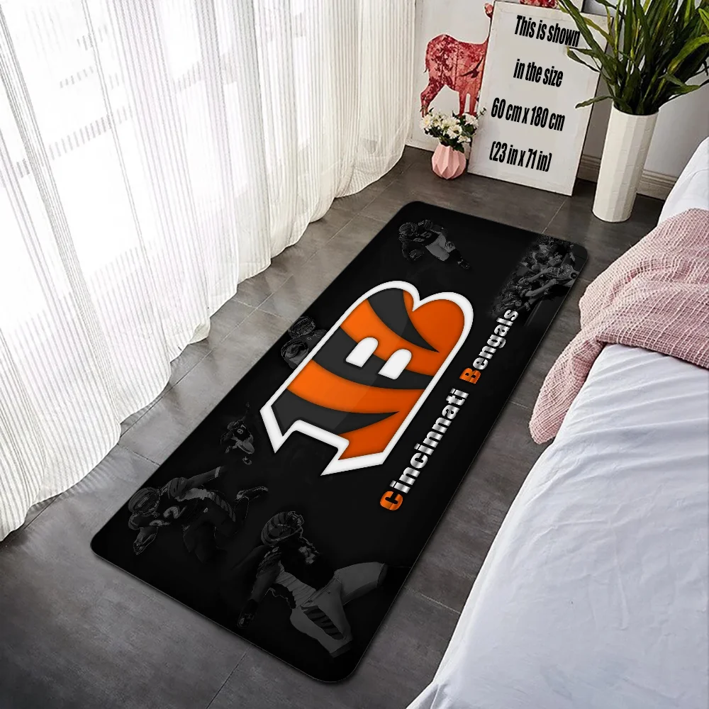 Kitchen Carpet for Bedroom Cincinnati BengalS Foot Mat Anime Rug Entrance Door Mat Doormat Exterior House Entrance Room Rugs