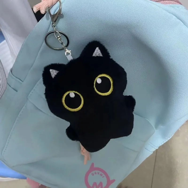 Cute Black Cat plush toy Doll Small Pendant Cuddly Pillow Cushion  Black Cat Plush Toy Doll for Boy Girl Brithday Gifts