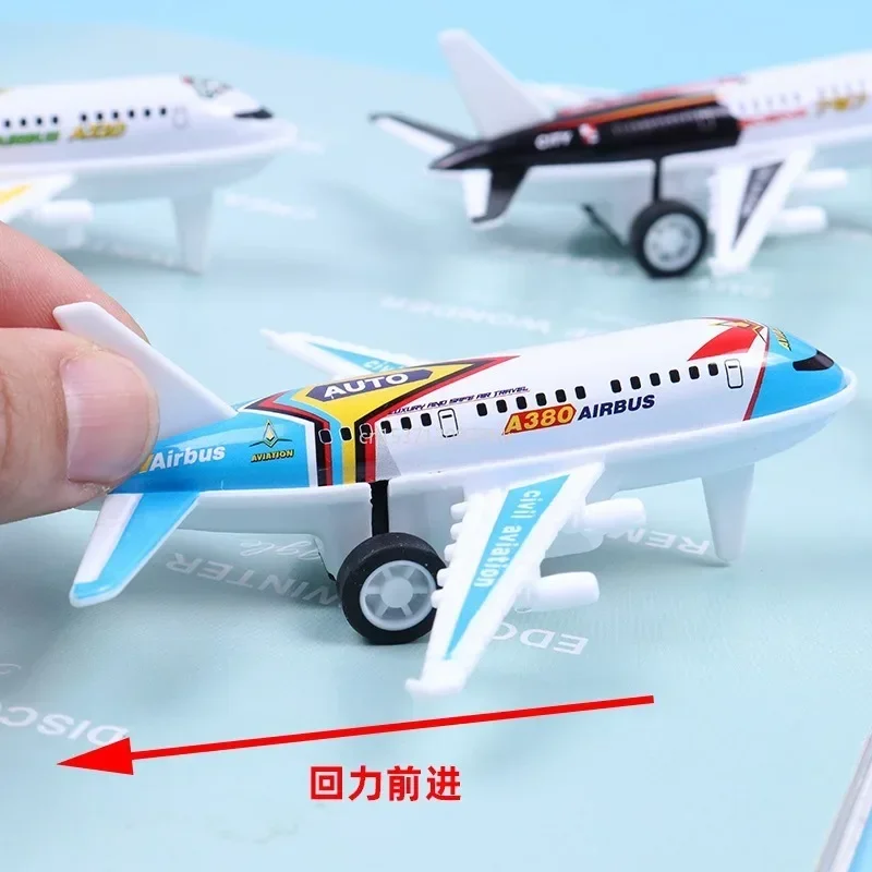 5pcs Kids  Model Toys Aircraft Diecast Alloy  Air Airlines Airplane Aviation Alloy Plane Boy Fighter Simulation Mini Plane Gift