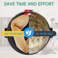 B47B-16 PACK DXVA19-4101 Bags For  Vacuum Bags For  6-10 Gallon Wet/Dry Vacuum, For Shop Vac Bags