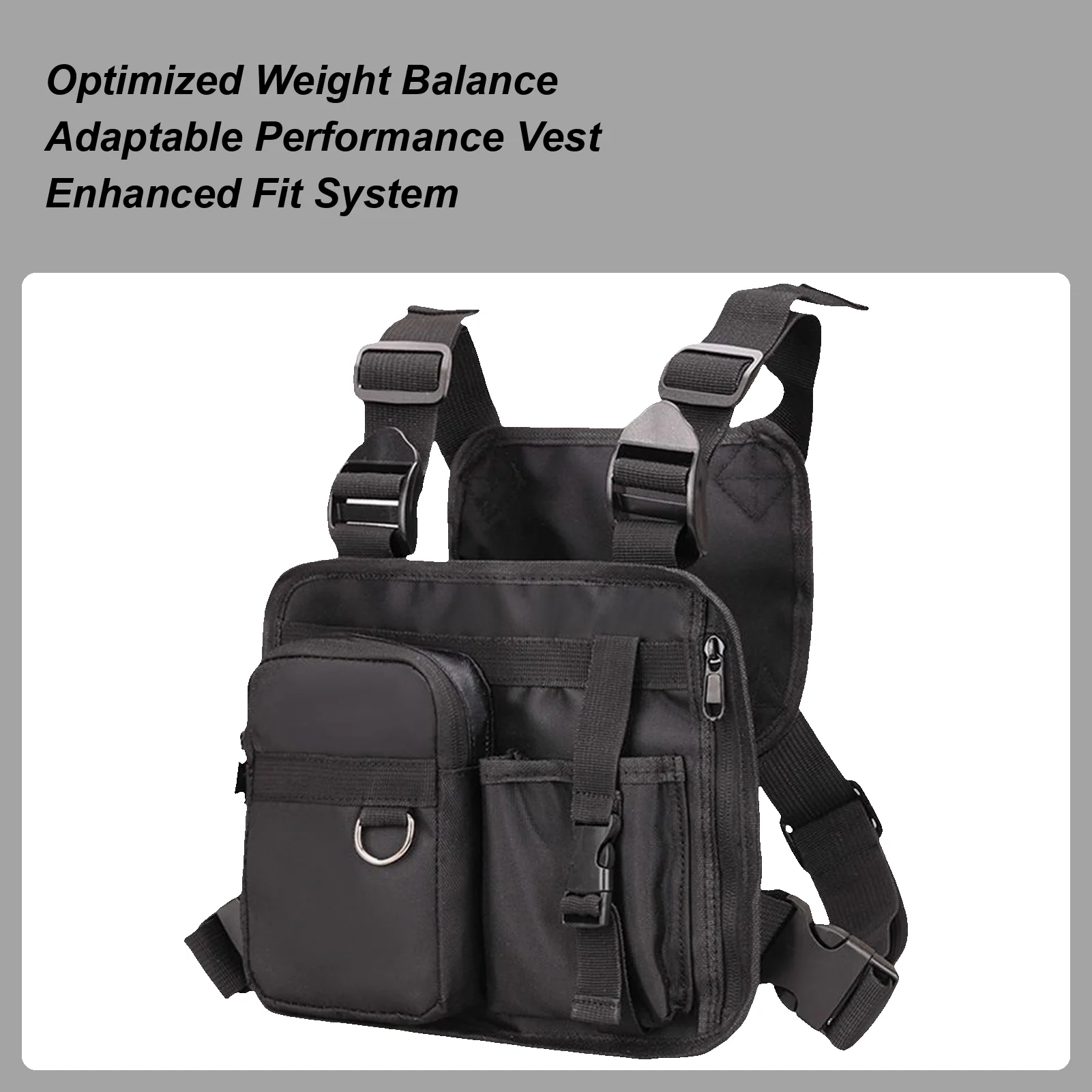 Running Chest Pack for Men Chest Bag Running Vest Backpack Organization and Storage Pouch for Hiking Travel Men Women Runners