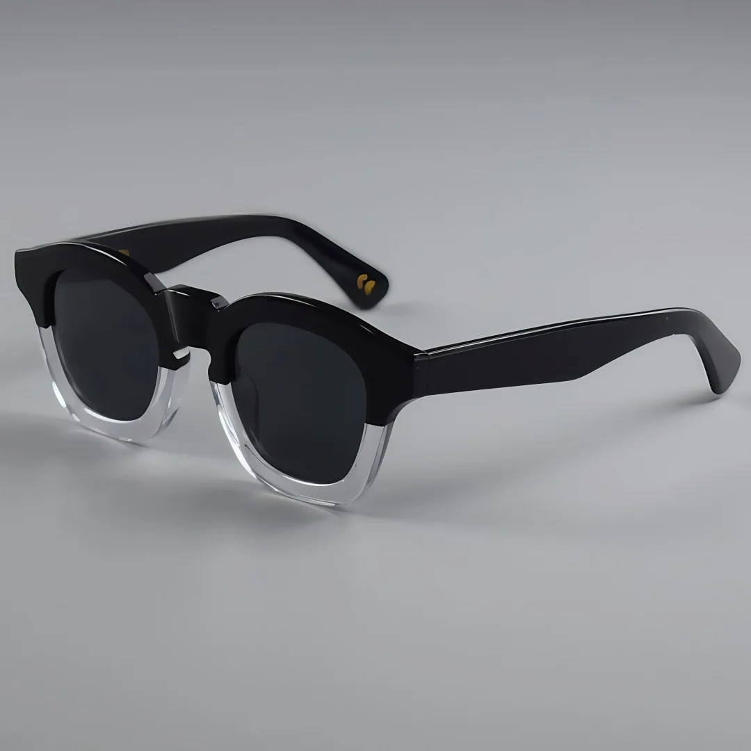 New Fashion High-end Thick Acetate Frame Men Polarized Sunglasses Outdoor Sun Protection Shade Women SUN GLASSES Customized LOGO
