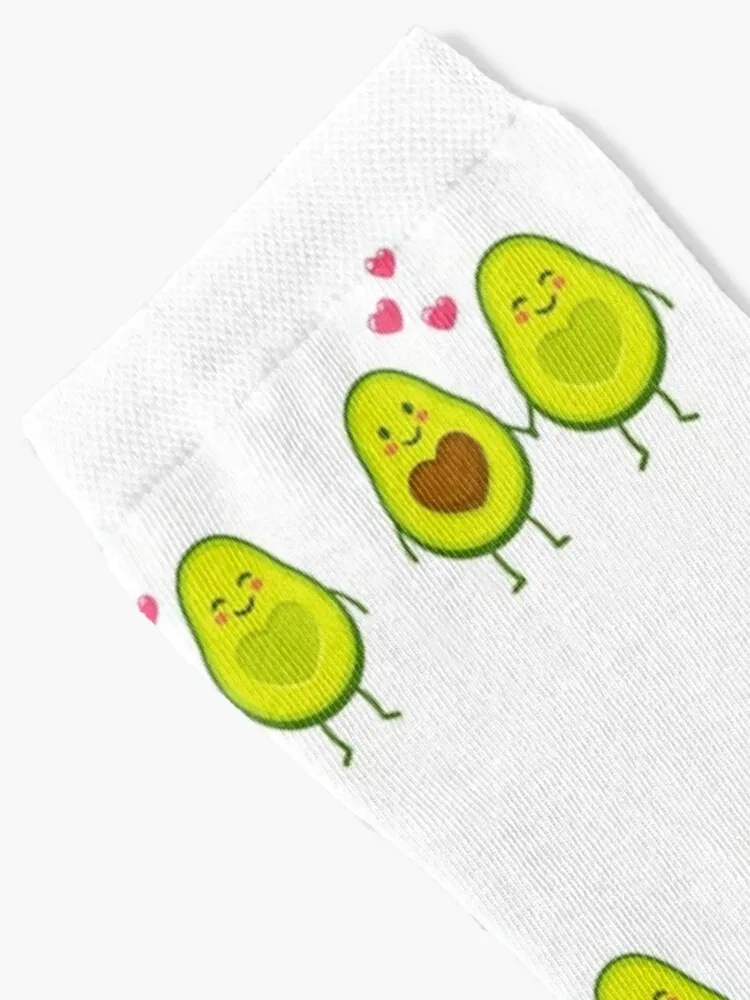 Avocado vegan love anime cartoon Socks Antiskid soccer halloween Luxury Woman Socks Men's