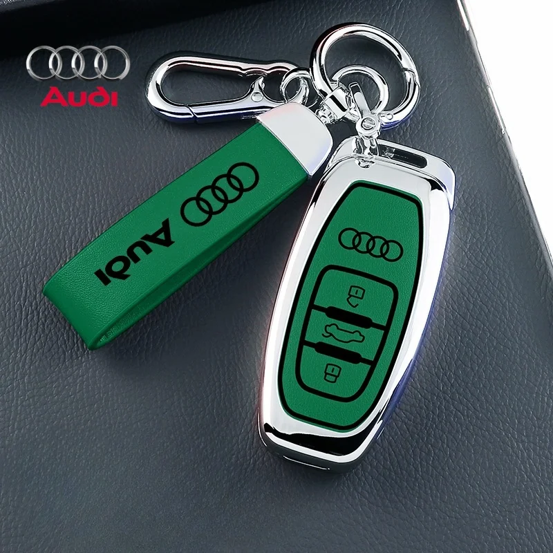 

Car Zinc Alloy Key Case KeyChain Metal Key Shell For Audi S Line Allroad Quattro A3 A4 A5 A6 A7 A8 Q5 S3 S4 S5 S6 S7 RS4 RS5 SQ5