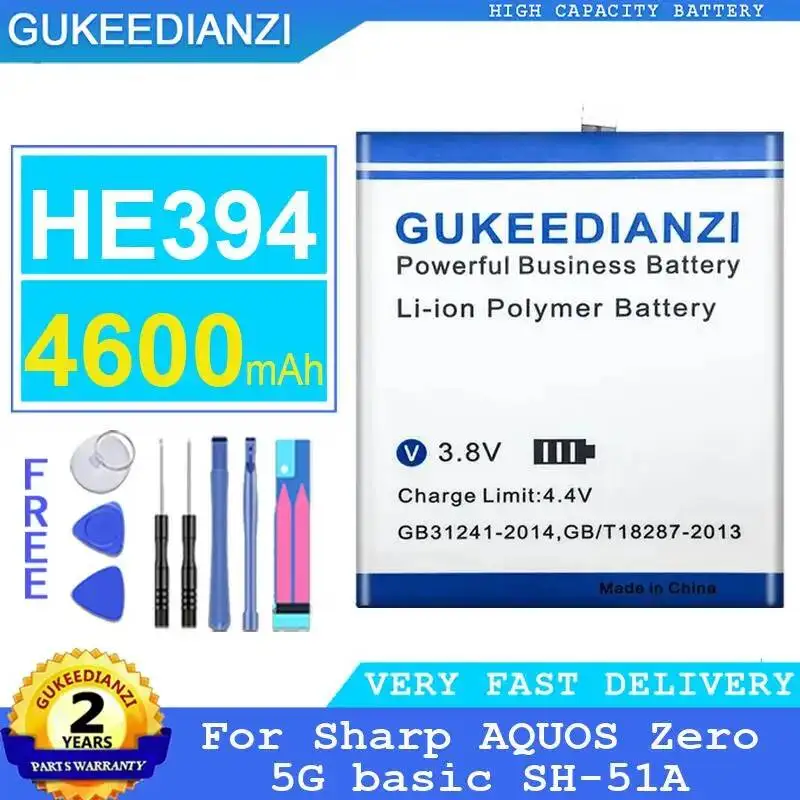 

Mobile Phone Battery For Sharp Aquos Zero 5G Basic SH-51A HE394 Environmentally Friendly 4600mAh