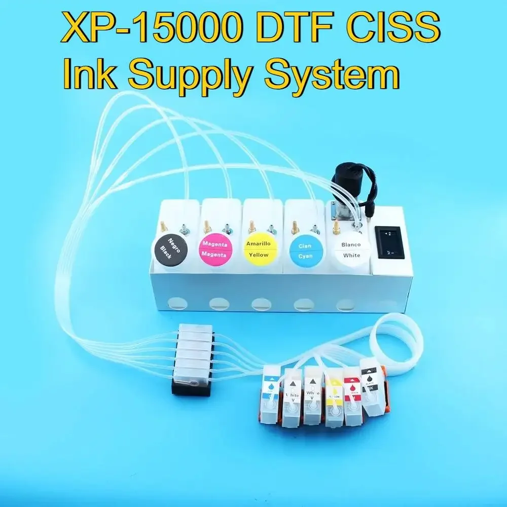 

Система подачи чернил DTF СНПЧ XP-15000, модификация устройства XP 15000, инструмент DTF с носителем белых чернил для Epson XP15000, комплект для переоборудования СНПЧ