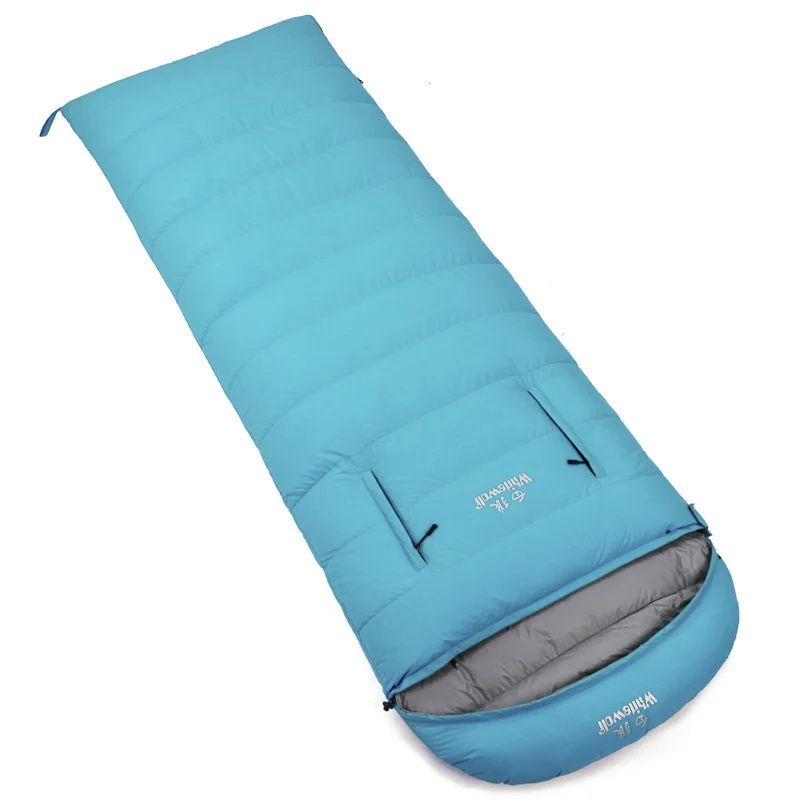 210*80CM Ultralight 800g/1000g White Goose Down Filling  Adult Use Waterproof Survival Gear Lazy Bag Camping Sleeping Bag