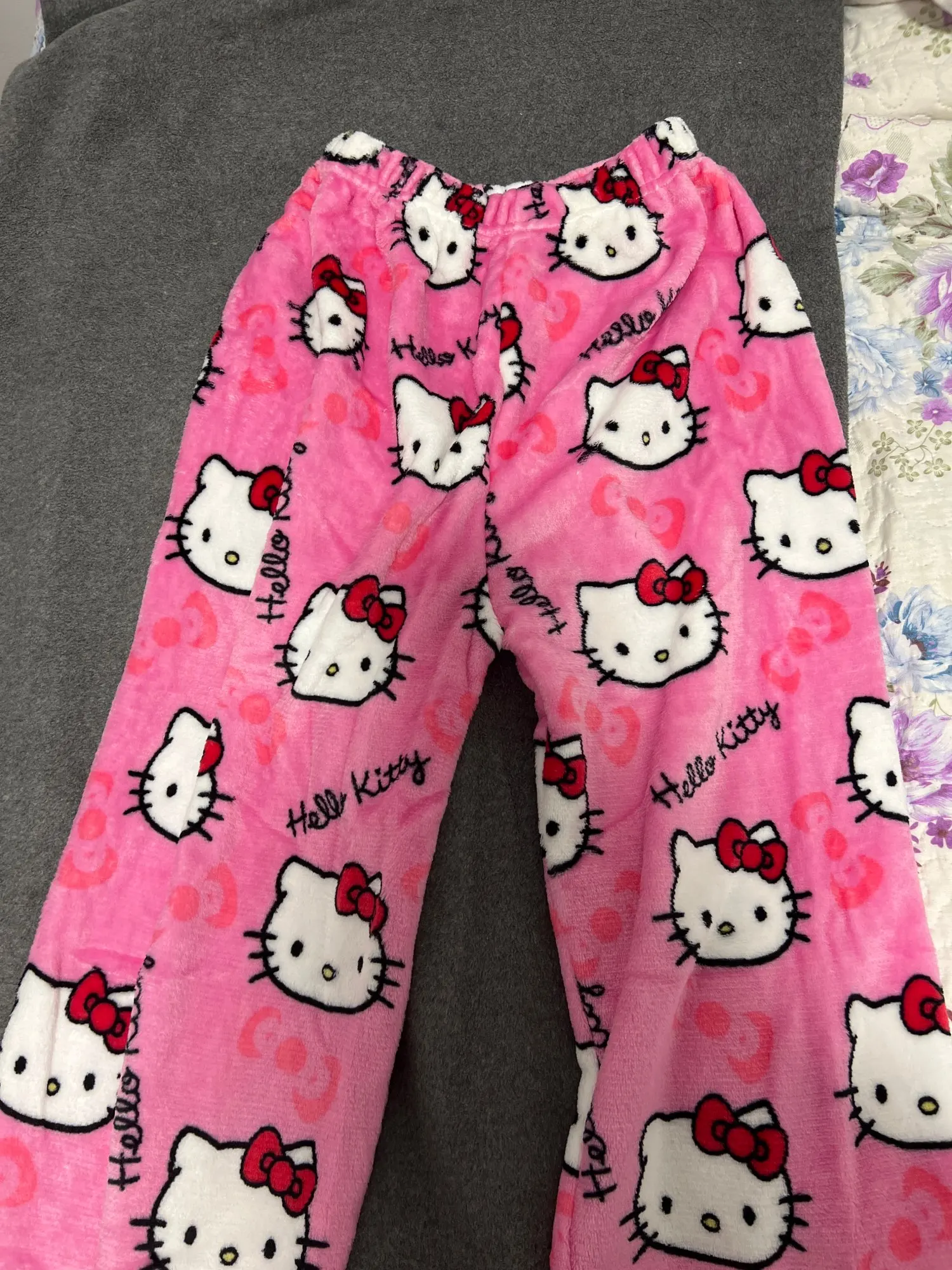 Hello Kitty Christmas Pajamas Pants Y2K Sanrio Anime Halloween Trousers Women Pajama Pants Leisure Home Clothing Couple Trousers