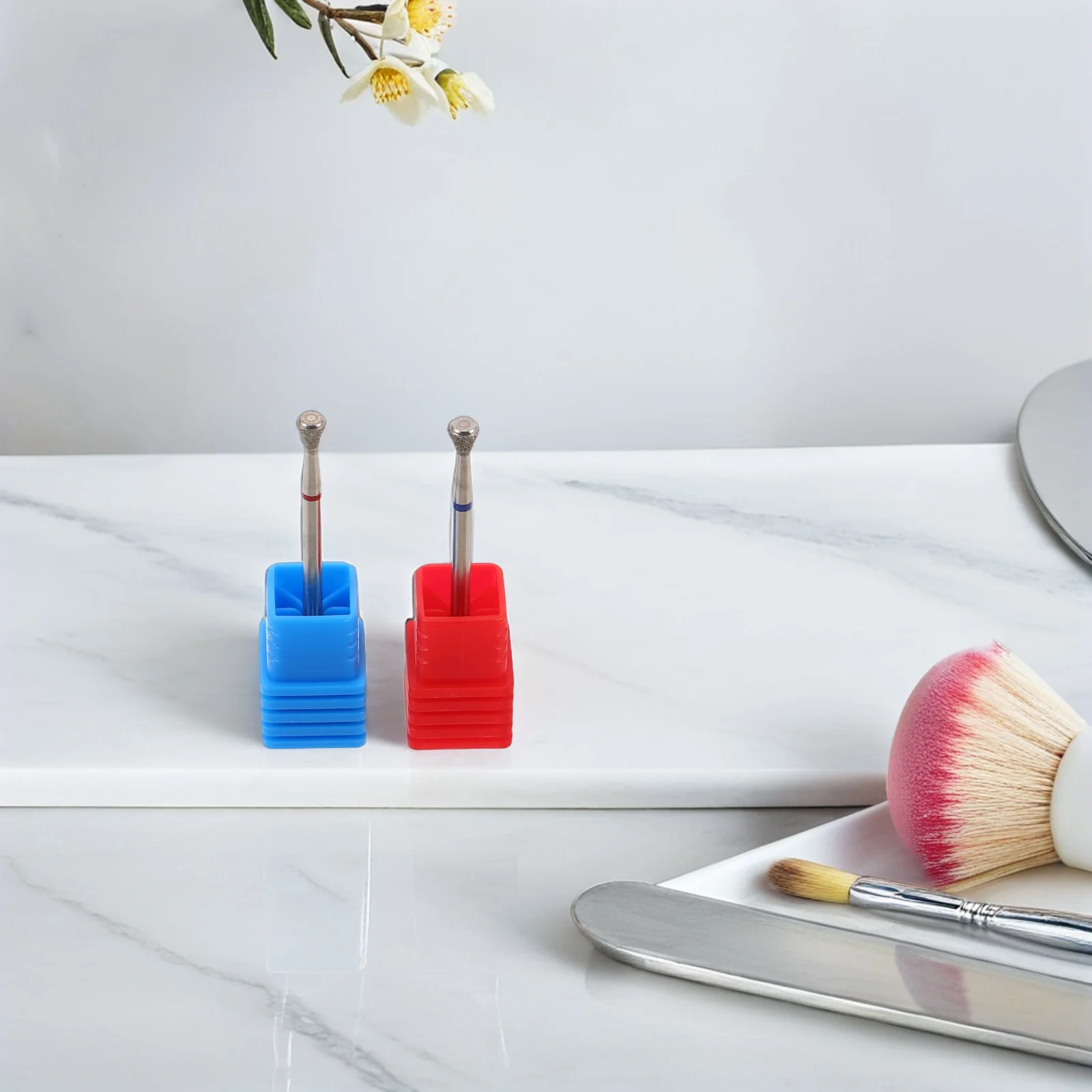 

4pcs Drill Bits: Carbide Cone Drill Bit For Cuticle Removal Gel Polish Remover Manicure Grinding Head Electric Nail File Machine