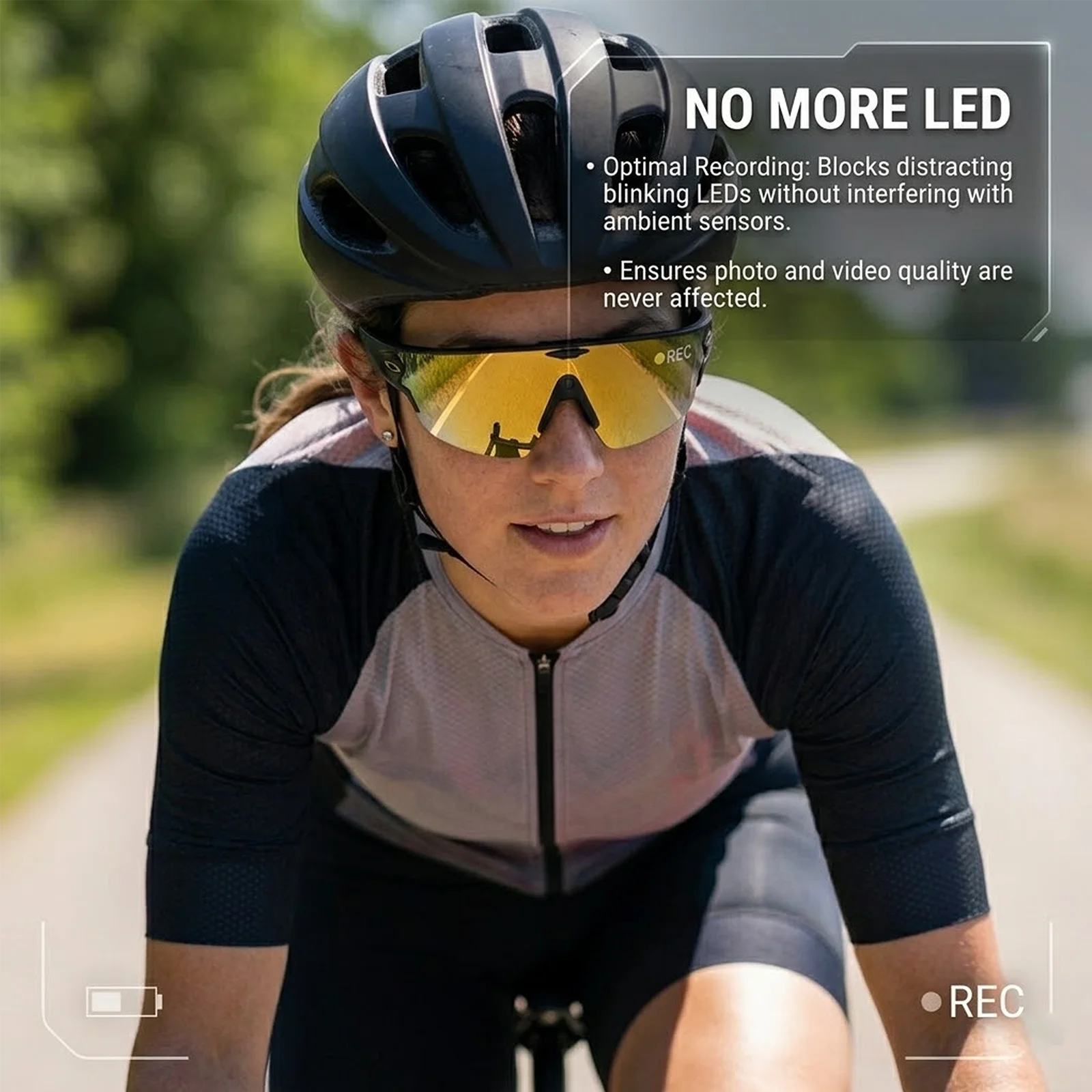 JYXEREM LED-Block für Oakley Meta Vanguard Smart-Brillen – Schutzabdeckung aus Aluminiumlegierung zum Einstecken, ohne Klebstoff, nahtlos – Detail 5