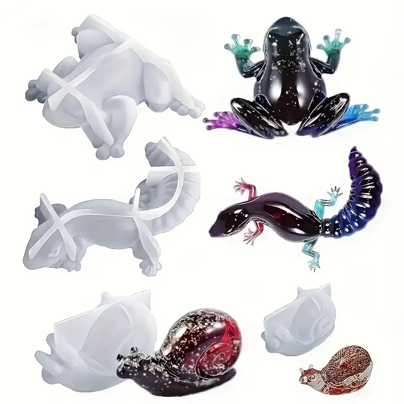 4Pcs Animal Resin C…