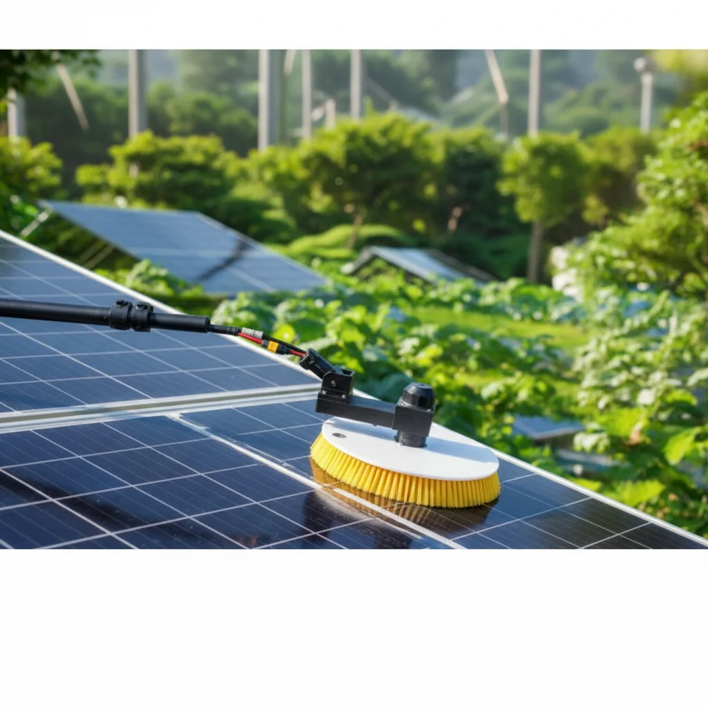 Multifunctional Solar Washing Brush Kit | Powered PV & Window Cleaner Tool For  Distributed Solar Panel Daily Maintenance