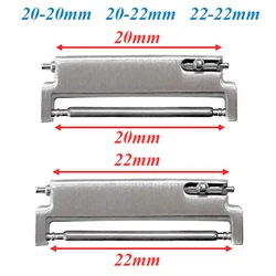 2pcs Watch Band Adapters 20mm To 20mm 22mm To 22mm 22mm To 20mm Quick Release Pins Connectors Watch Band Spring Bars Accessories