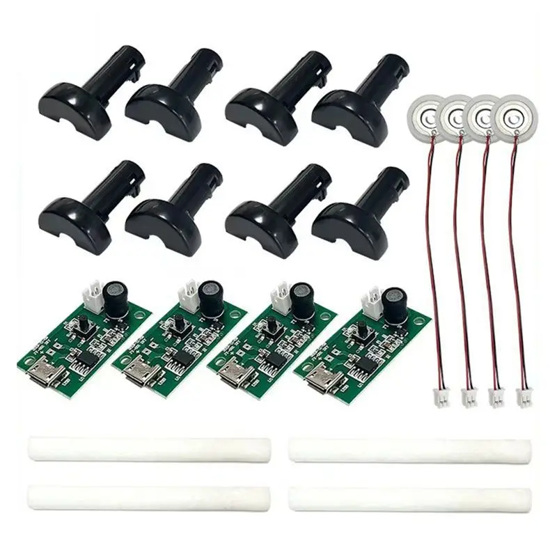 B89B-4Pcs DC 5V Switchable Humidifier Module Atomization Control Board DIY Ultrasonic Atomizer Micro-Interface