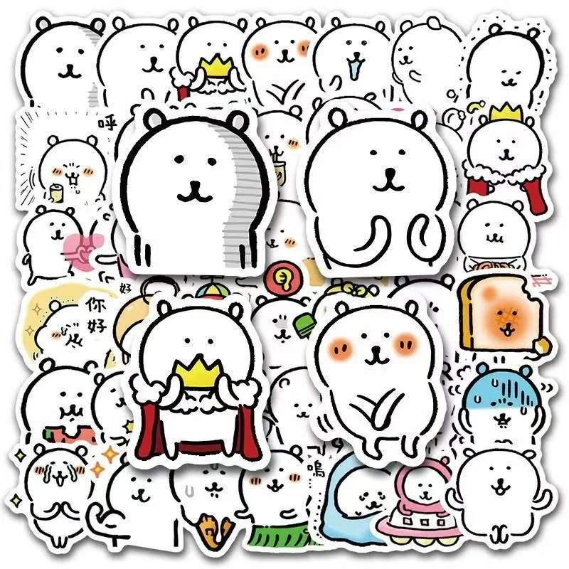 10/90PCS Funny Joke Bear Stickers Cartoon Decals DIY Decoration Laptop Phone Luggage Skateboard Bike Car Waterproof Graffiti Toy