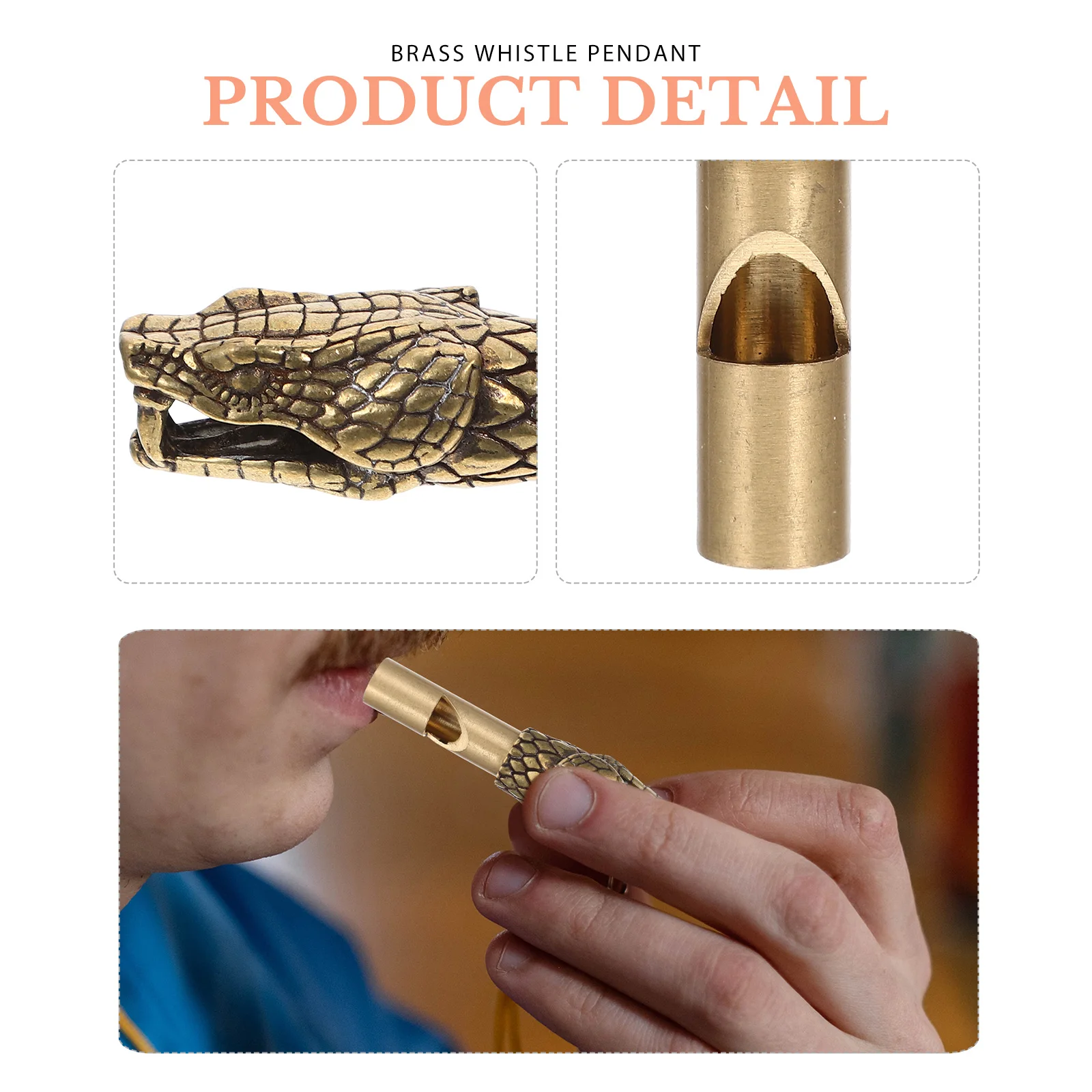 

Animal Whistle Keychain Loud Brass Craft Copper Sports Vintage Emergency Mini Gym School Training Survival Pendan
