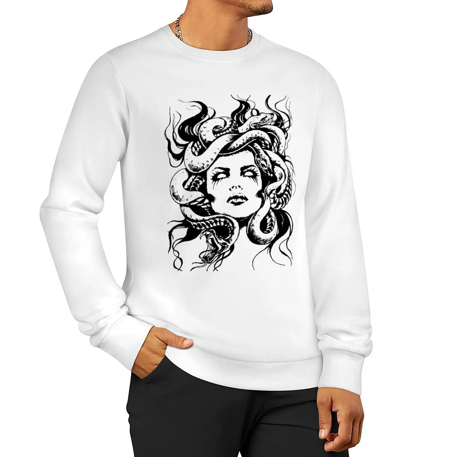 Medusa Sweatshirt fashion men mens clothes men's sweat-shirt set oversize sweatshirt