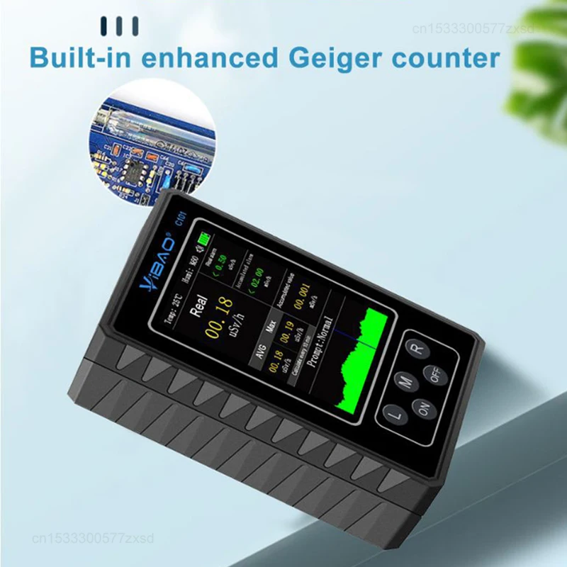 Portable Geiger Counter USB Rechargeable Nuclear Radiation Detector Radioactivity Tester Personal Dosimeter Marble Detector