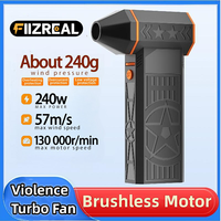 Fiizreal X50 Brushless Turbo Fan 240W High-Speed Portable 8000mAh Rechargeable 57m/s Typhoon Wind Type-C Charging Camping Fan