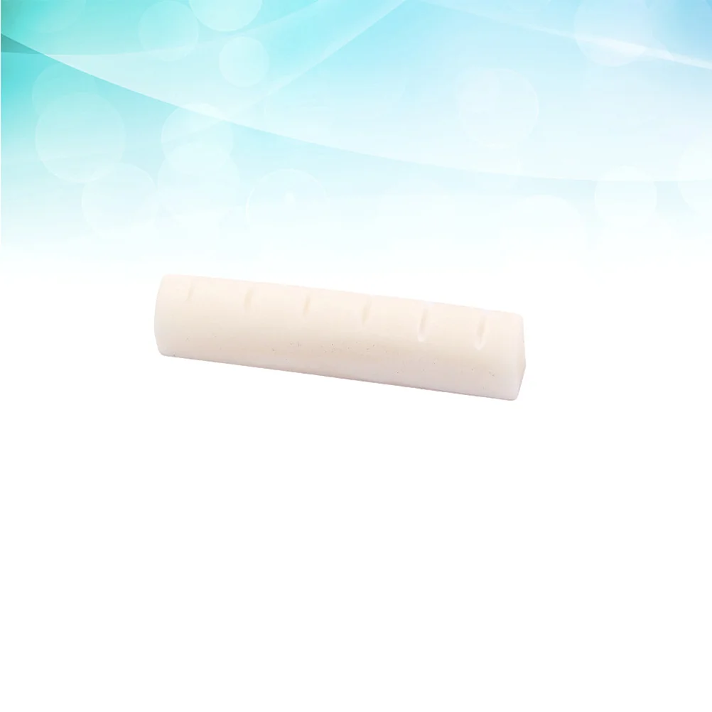 

5Pcs Slotted Guitar Bone Nuts Natural Oxen Bone Parts for Bass Guitar 6 String Instrument Accessory Replacement Ivory