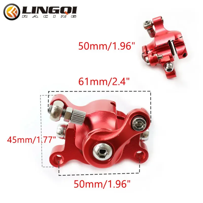 ONLEEYPP Mini Moto 47cc 49cc Motorcycle CNC Hydraulic Disc Brake Pump Caliper Fit For Dirt Pocket Bike ATV Quad Kart Off Road