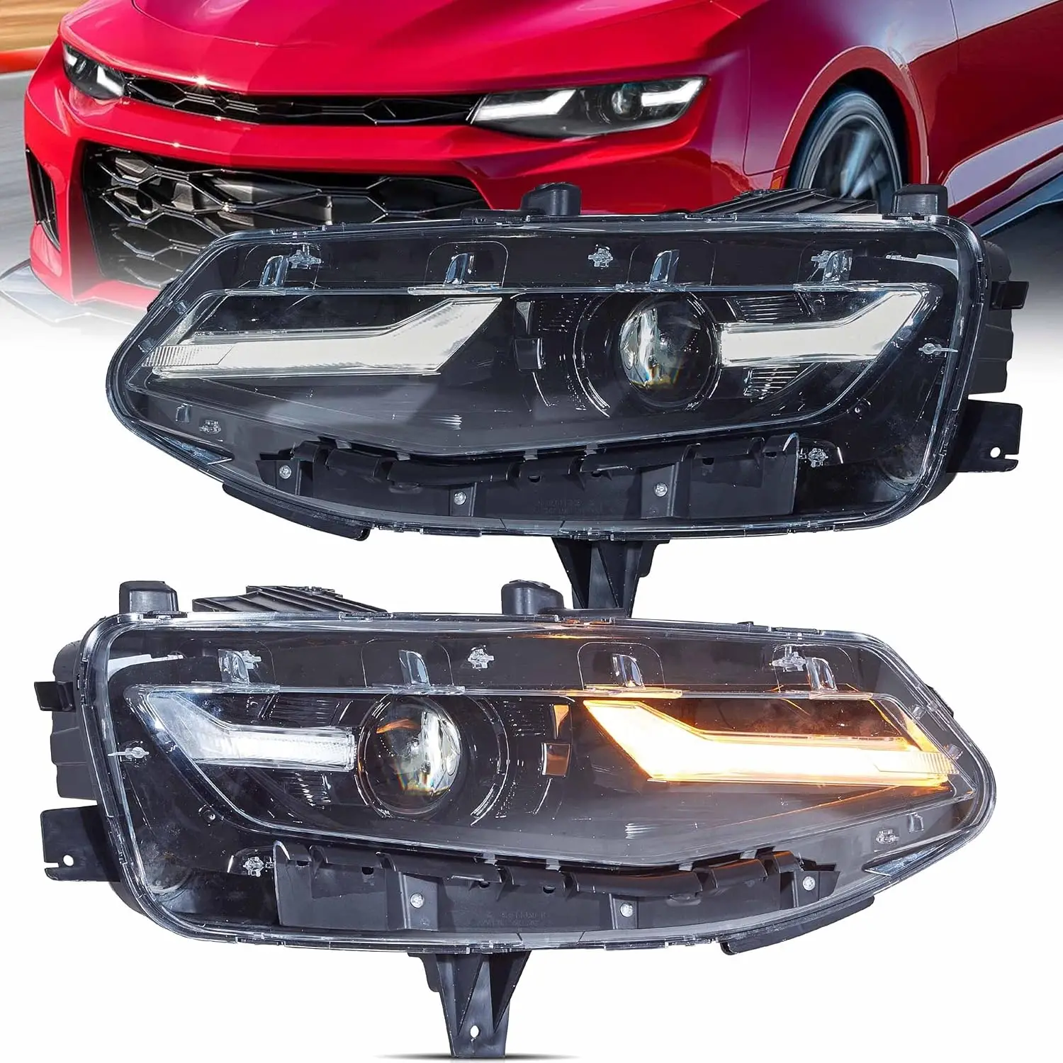

Светодиодные фары Sulinso для Chevrolet Camaro 2019-2024 годов выпуска