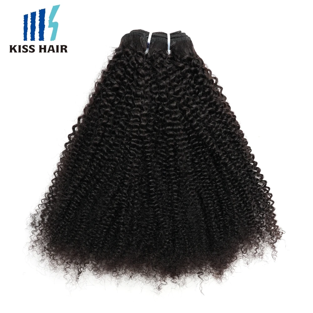 Afro Kinky Human Hair Bundles 1/3/4Pcs Afro Curly Brazilian Hair Extensions Unprocessed Virgin Hair 100% Human Hair Weave Bundle