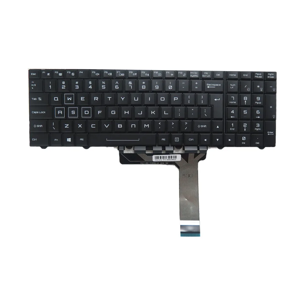 

Laptop Backlit US Keyboard For CLEVO P750ZM V149550AS1 US 6-80-P7500-013-3 6-80-P7501-012-3 6-80-P7501-013-3 English Black Frame