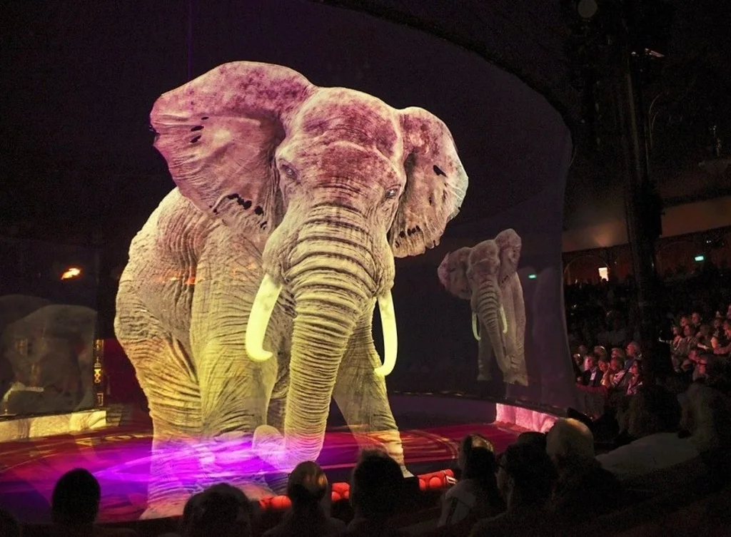 3D Holographic Fireproof Portable Projection Display Screen 16:9 Polyamide Fabric for Video Stage Shows