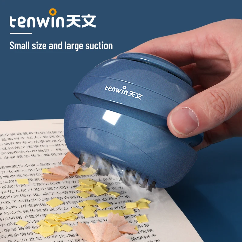 Tenwin Portable MIni Desktop Vacuum Cleaner Office classroom For School Office Home Desk Dust