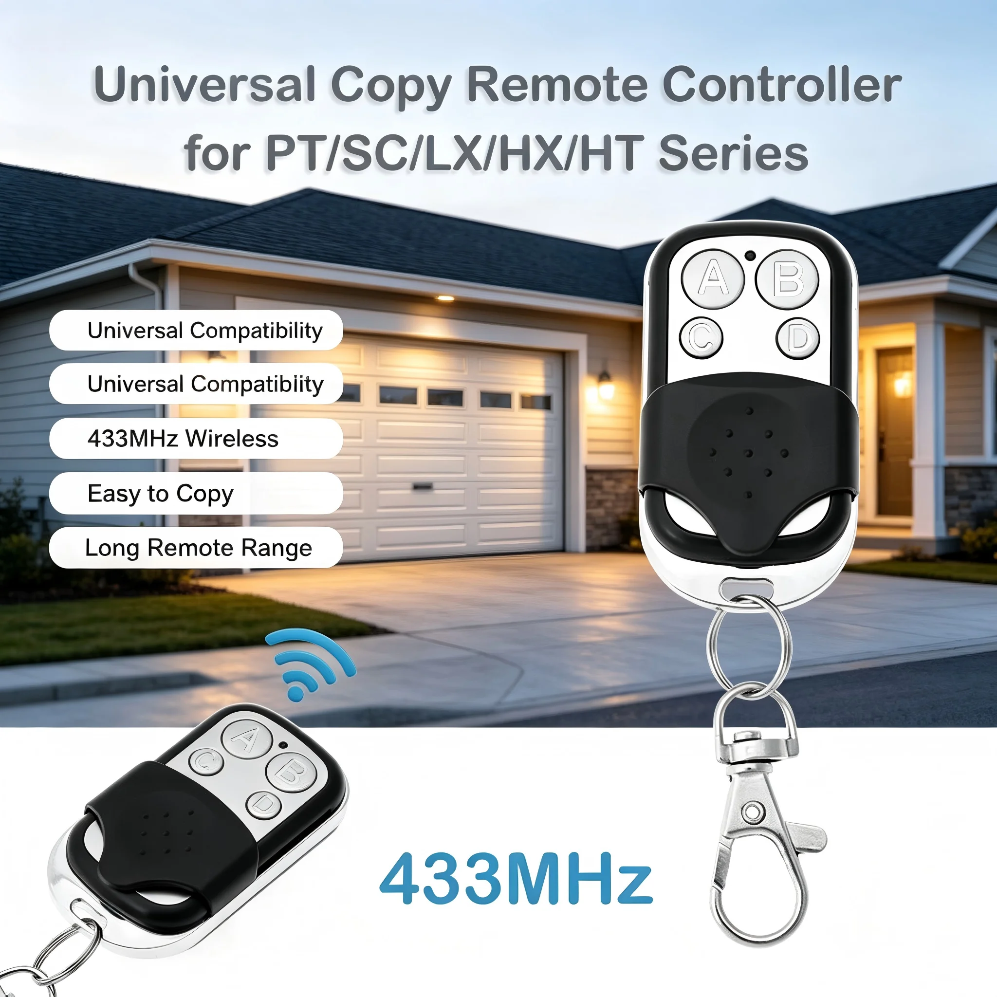 433mhz Remote control RF Clone Wireless remote control-for garage door remote control water pump electric gate control