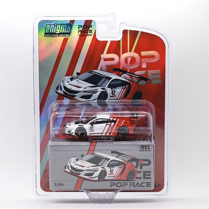 Enigma x PopRace 1:64 NSX GT3 Advan Diecast Model Car