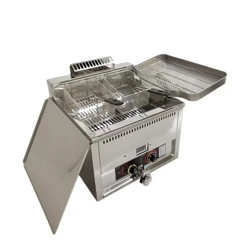 Table Top Stainless Steel French Fries Machine Potato Chip Fryer Deep Fryer