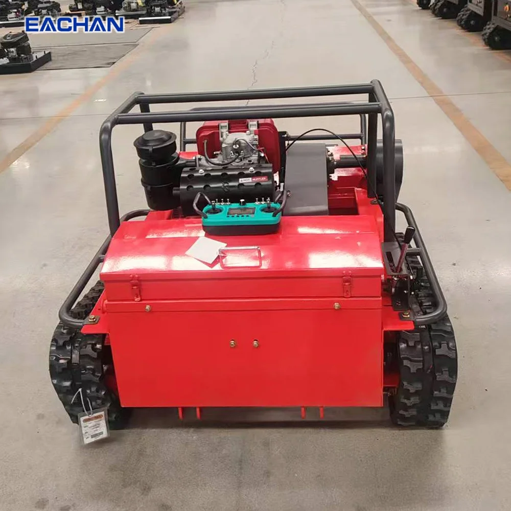 Tracked Remote Control Lawn Mower Customizable CE EPA Euro 5 Crawler Lawn Mower Orchard Garden Farm Hillside Grass Mower view 6