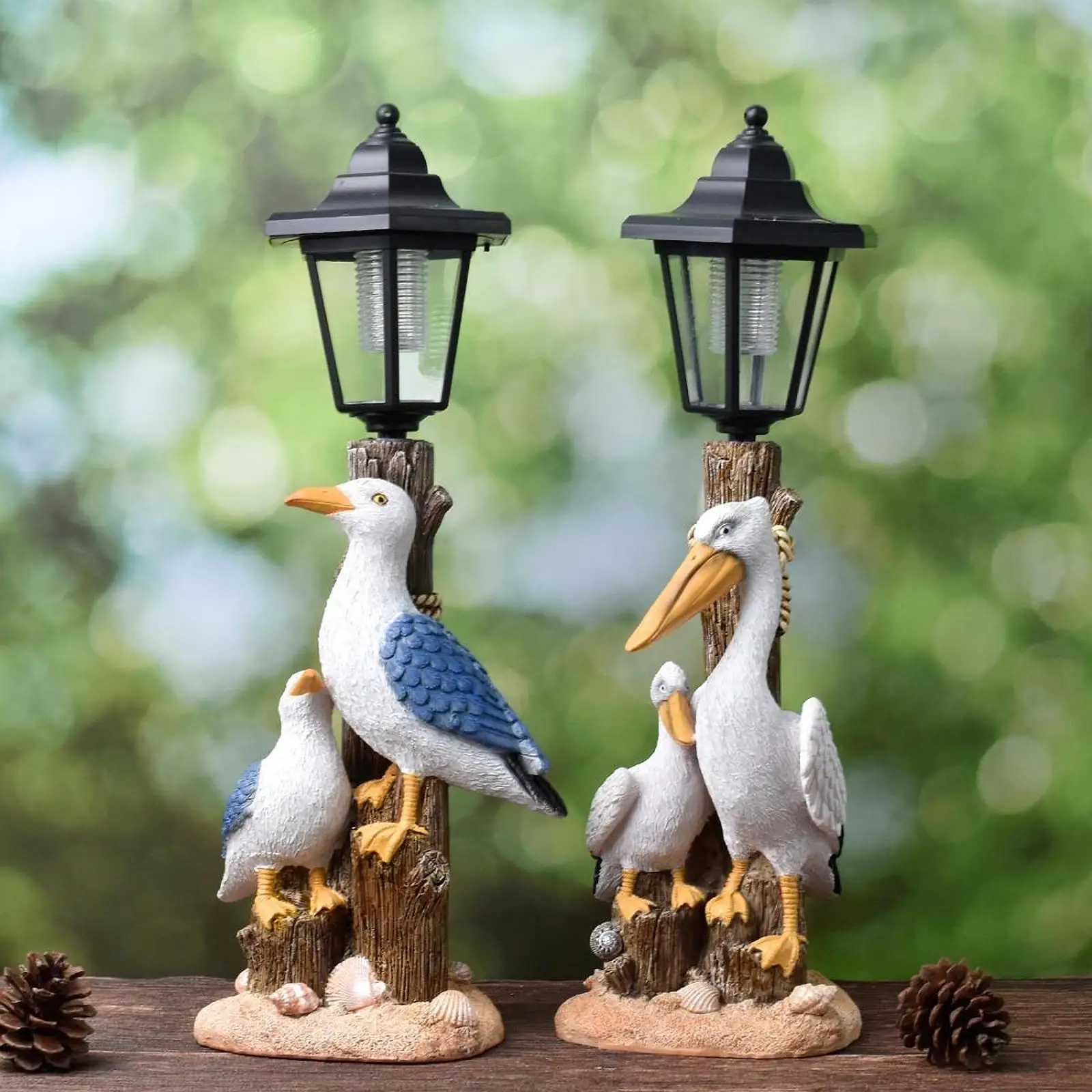 Lampe solaire de jardin étanche en forme de statue d'animal, lampe LED pour chemin, éclairage féerique