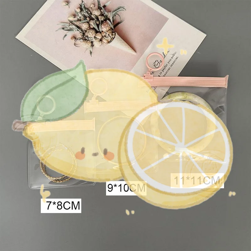 10Pcs Pink EVA Jewelry Zipper Bags Waterproof Plastic Storage Envelopes Mini Pouches for Small Rings Earrings Necklaces Storage