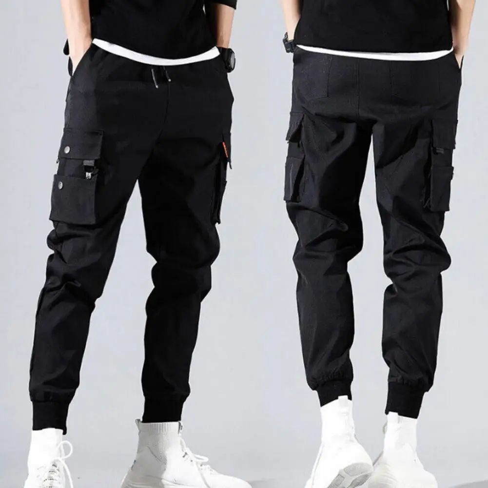 Pantaloni Casual da uomo Soft Touch pantaloni Cargo da uomo con tasche Multiple tessuto traspirante in vita con coulisse per allenamento in palestra per uomo