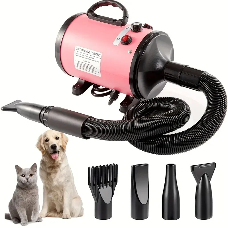 

High-Power Pet Hair Dryer with Low Noise, Can Quickly Dry Large Dogs, Golden Retriever, Teddy Dog Hair Dryer Box