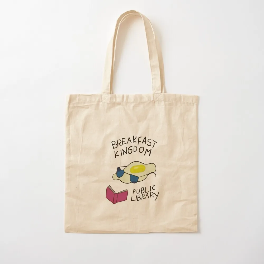 Breakfast Kingdom Public Library Tote Bag bags luxury women tote bag canvas cloth bag woman