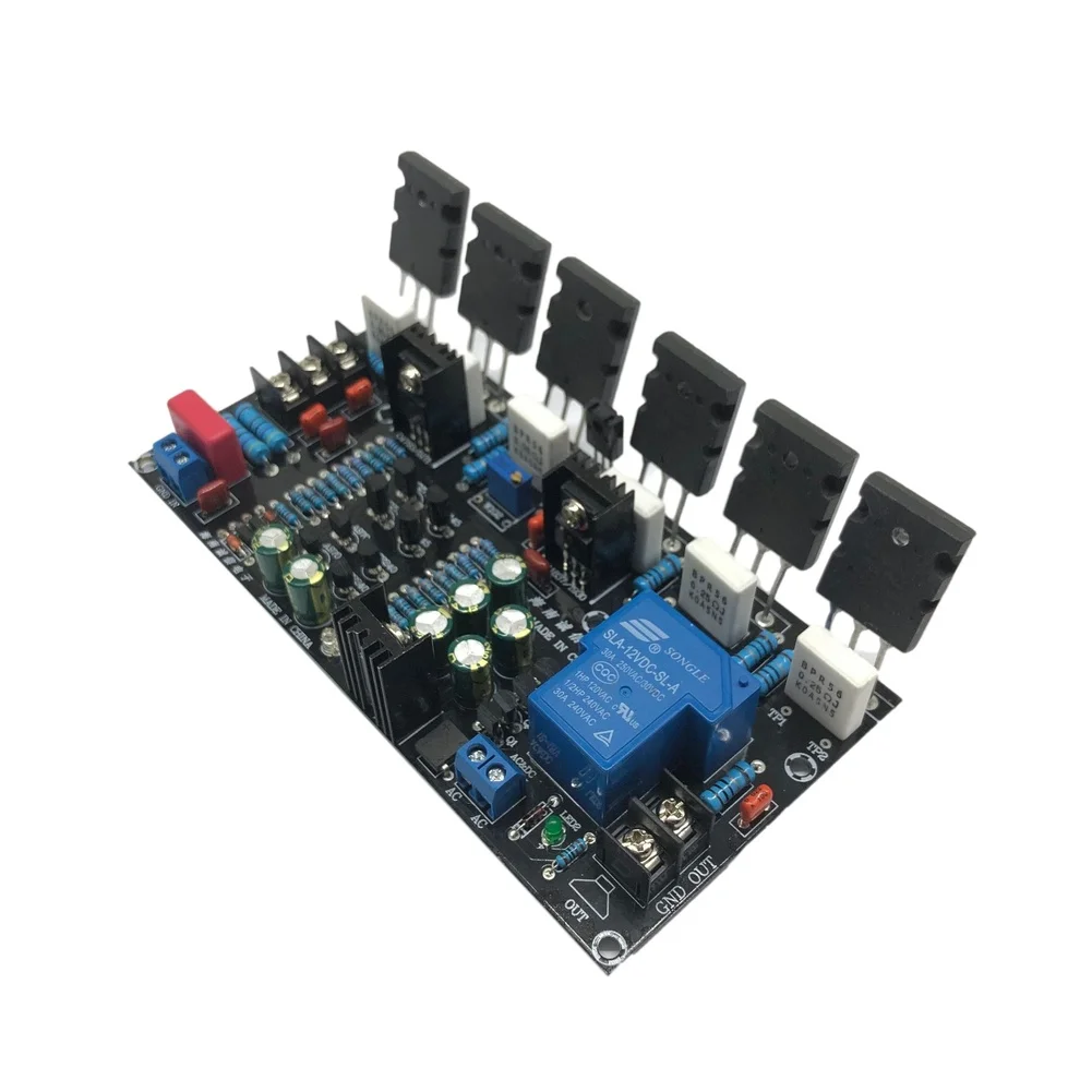 Wide Voltage Range 300W Power Amp For DIY Projects Black Power Audio Board 300W RMS Output Dual DC 20V- 90V For Home Audio