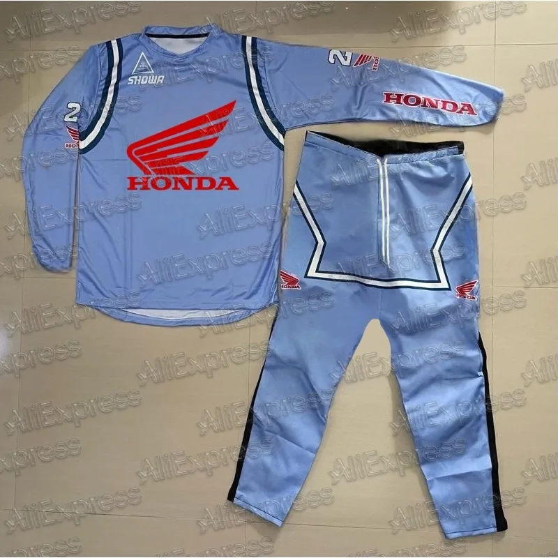 

Honda 2025 Autumn Motorcycle Jersey #23 SEXTON Long Sleeve and Long Pants Riding Shirt Breathable Comfortable Off-Road Moto Set