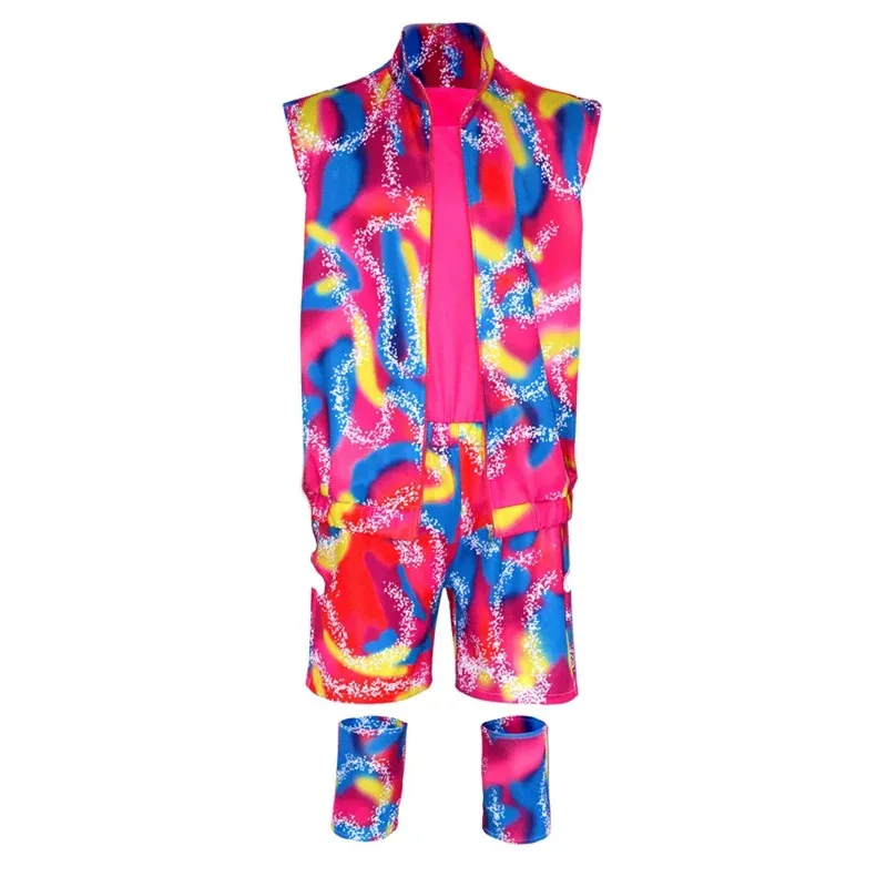 Barbi la película Ken Ryan Gosling disfraz de Cosplay ropa de playa hawaiana ropa deportiva para hombres camisas pantalones cortos trajes adultos Cc;3.k'6;d.a;