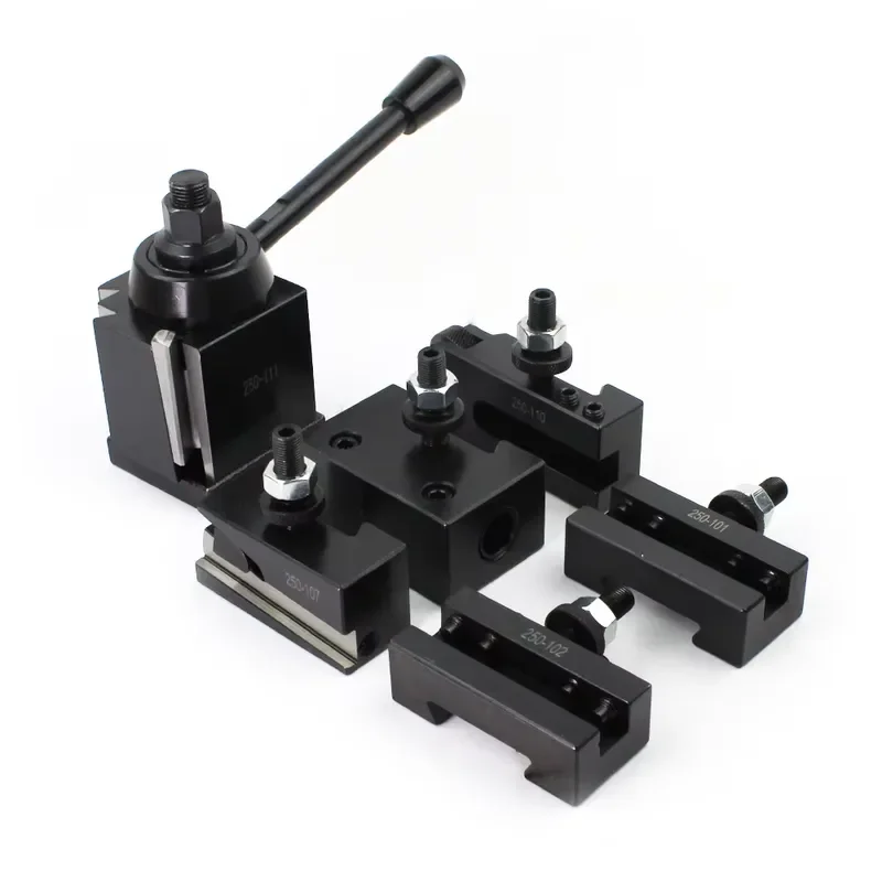 High Quality 6-Pack Steel Industrial Lathe Quick Change Wedge Tool Post Holder 251-111